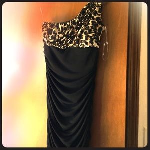 Animal Print Sarong Dress